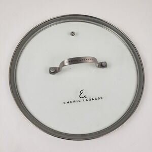 Emeril Lagasse 10.5 Inch Tempered Glass Replacement Lid Stainless Steel Handle